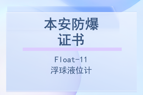 计为Float-11浮球液位计-本安防爆证书