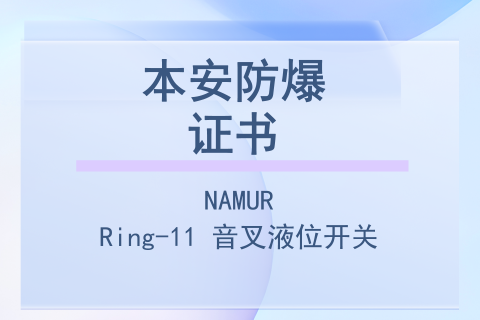 计为Ring-11音叉液位开关NAMUR本安防爆证书