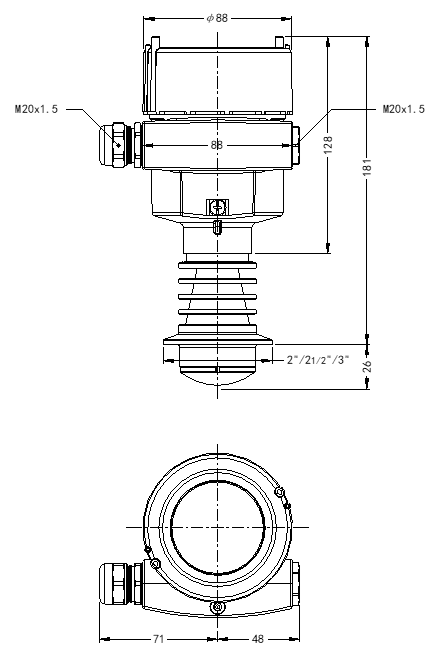 JWrada®-32雷达物位计