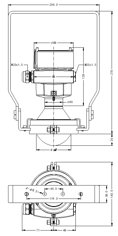 JWrada®-34雷达物位计