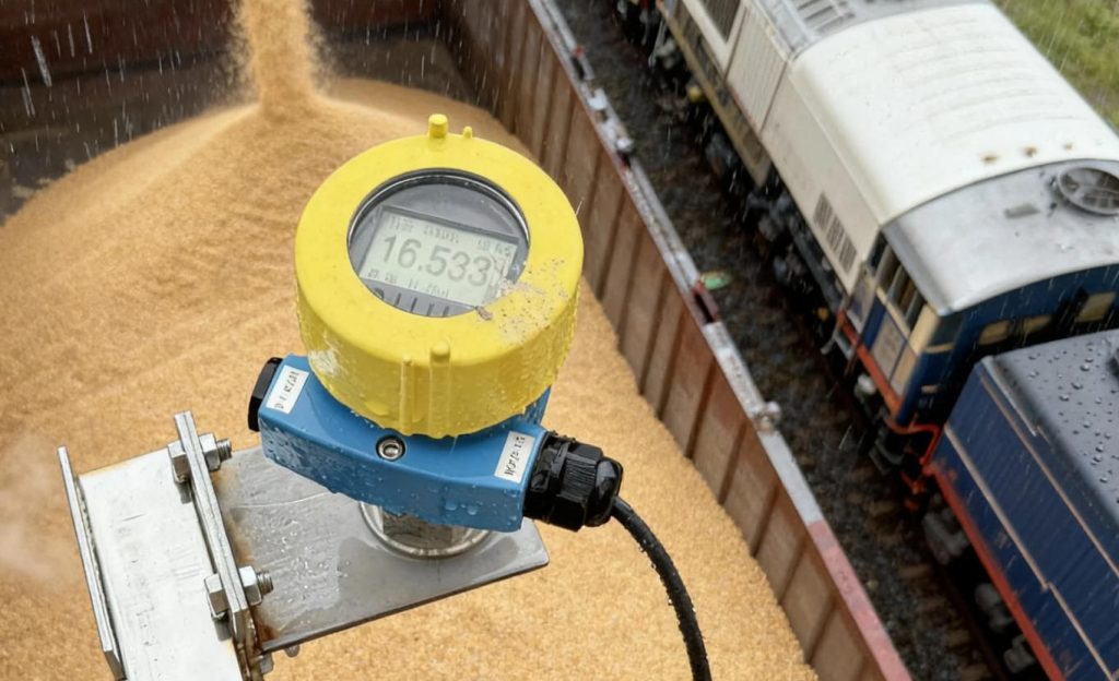 计为雷达物位计在铁路粮食装卸及散料输送工况的应用案例