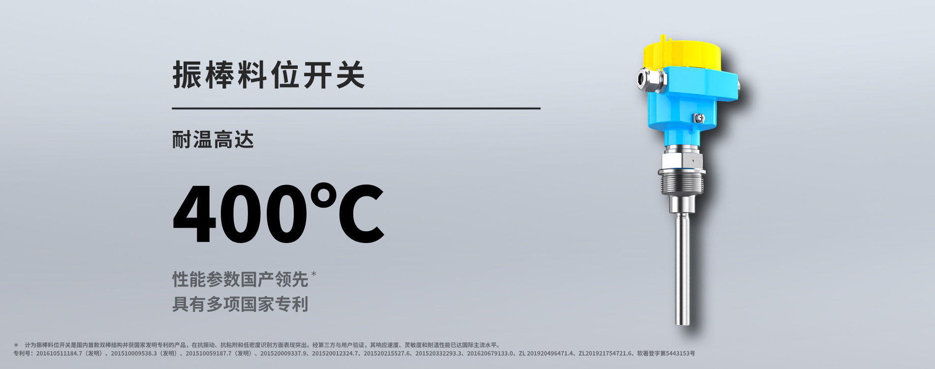 Vibrating rod level switch