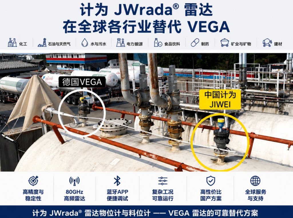 计为雷达物位计是替代VEGA雷达的最佳方案 计为雷达液位计进入AI时代:让复杂工况测量更智能、更稳定